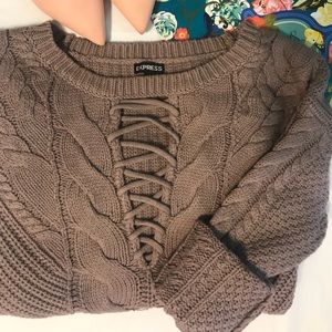 Chunky Express Plum Sweater